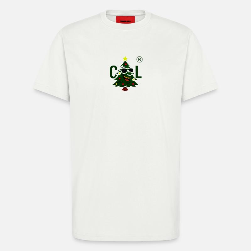 Weihnachtsbaum mit cooler Sonnenbrille - T-Shirt - made by SPREAD - OFF WHITE