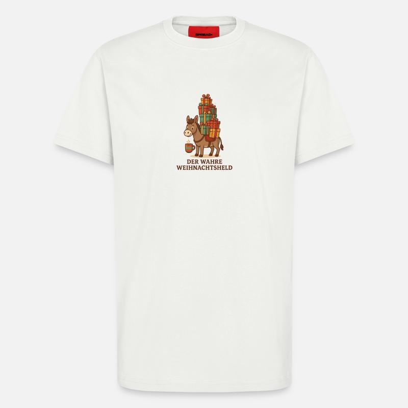 Der wahre Weihnachtsheld - T-Shirt - made by SPREAD - OFF WHITE