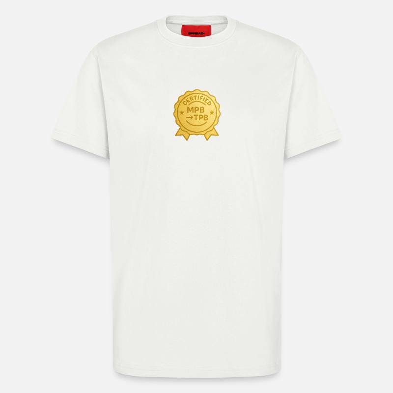 mpbtpb - T-shirt bio décontracté fabriqué en UE - OFF WHITE