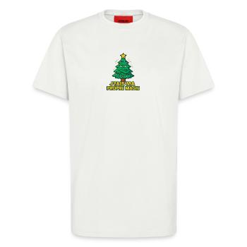 Ich habe meine eigene Magie – Trauertanne - T-Shirt - made by SPREAD - OFF WHITE - Vorne - Alina (178cm) & Michal (187cm)