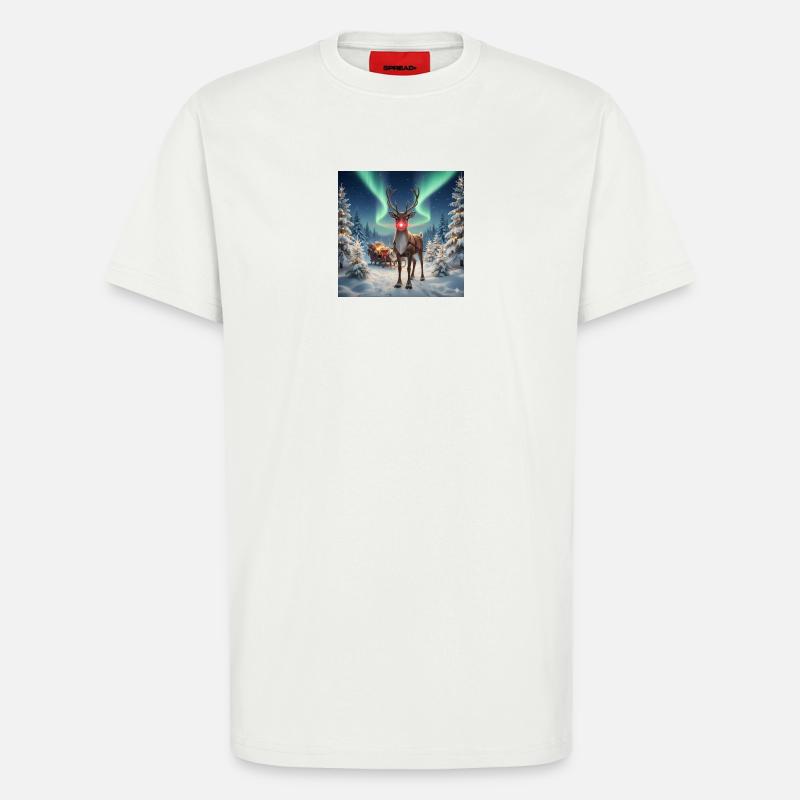 Rudolph im Polarwald - T-Shirt - made by SPREAD - OFF WHITE