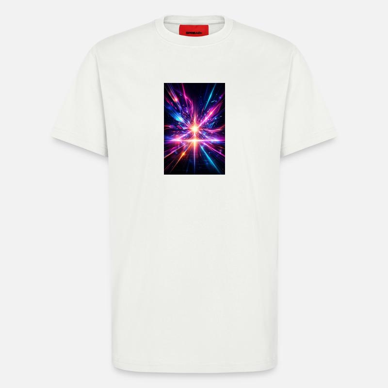 Neonstrahlen Explosion - T-Shirt - made by SPREAD - OFF WHITE
