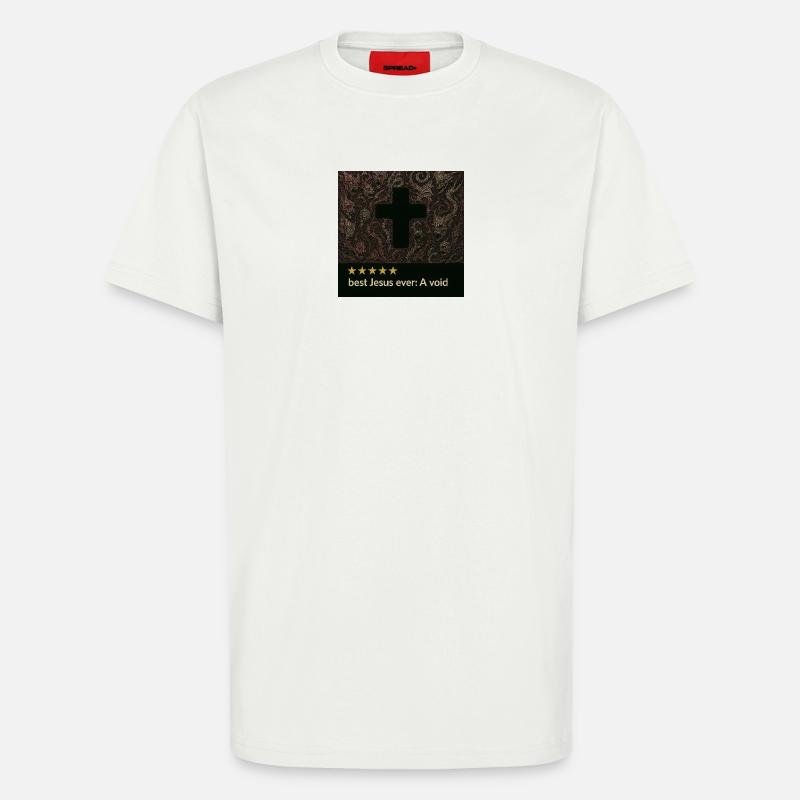Kreuz im dunklen Nichts - T-Shirt - made by SPREAD - OFF WHITE