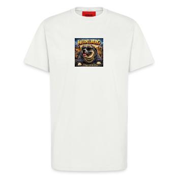 Heidelberg Bulldog Streetstyle - T-Shirt - made by SPREAD - OFF WHITE - Vorne - Alina (178cm) & Michal (187cm)