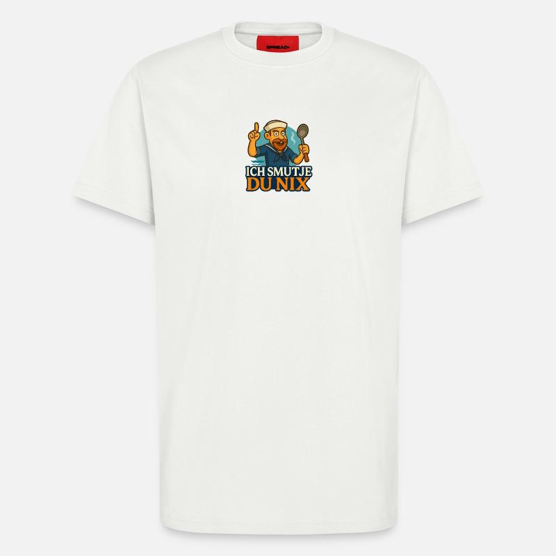 Bootsküchenchef Spruch "Ich Smutje - Du Nix" - T-Shirt - made by SPREAD - OFF WHITE