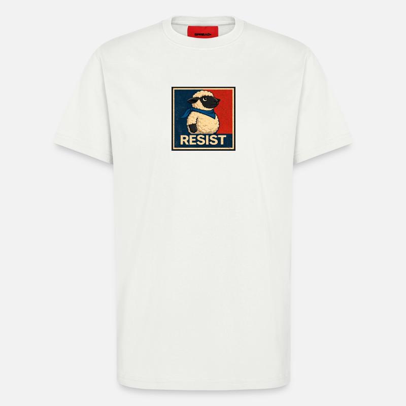 Widerstandslamm Poster - T-Shirt - made by SPREAD - OFF WHITE