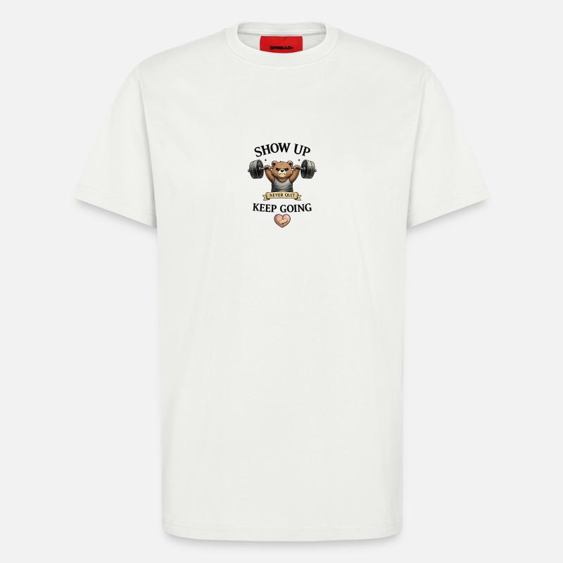 keep going - T-Shirt - made by SPREAD - OFF WHITE