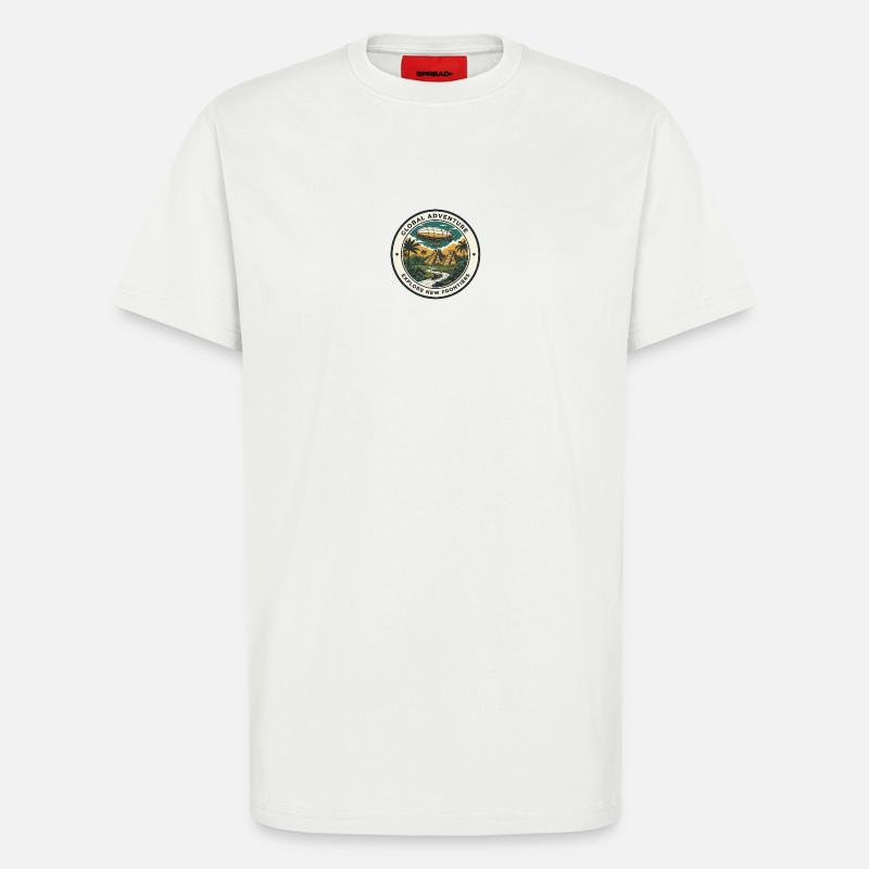 Globale Abenteuer Neue Frontiers - T-Shirt - made by SPREAD - OFF WHITE