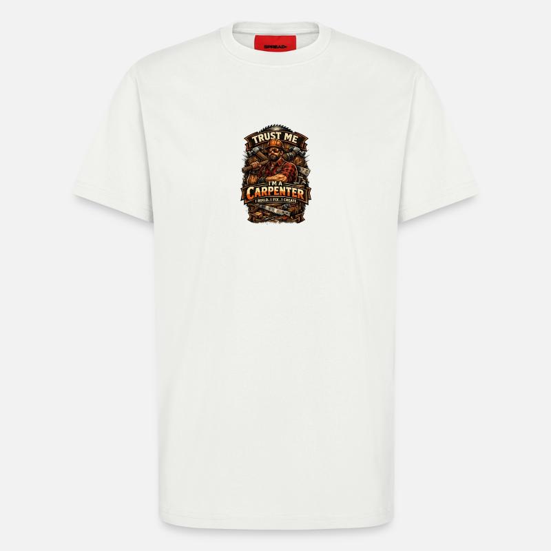 Vertrau mir, ich bin Zimmermann - T-Shirt - made by SPREAD - OFF WHITE