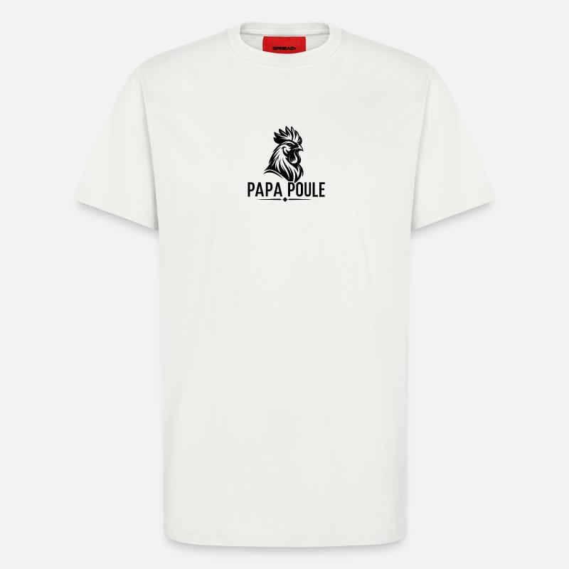 Daddy Hen – Protective Daddy - T-Shirt - made by SPREAD - OFF WHITE