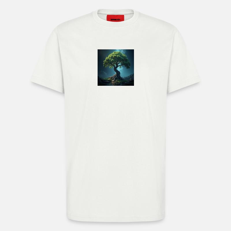 Bunter Baum des Lebens. - T-Shirt - made by SPREAD - OFF WHITE