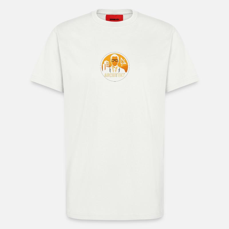 Architekt Icon Bauplan - T-Shirt - made by SPREAD - OFF WHITE