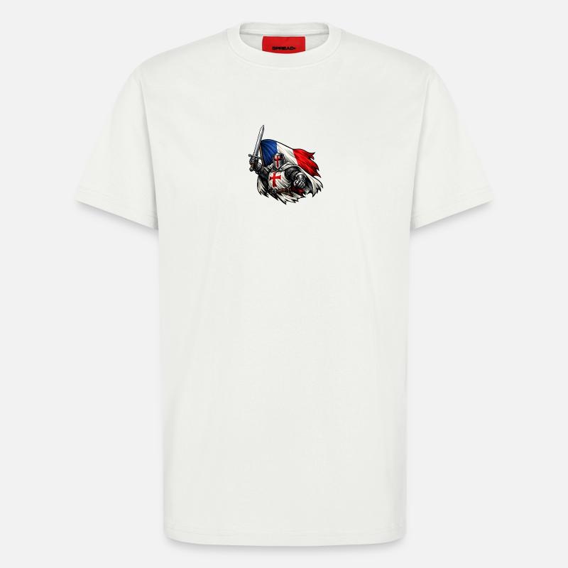 Logo templier - T-shirt bio décontracté fabriqué en UE - OFF WHITE