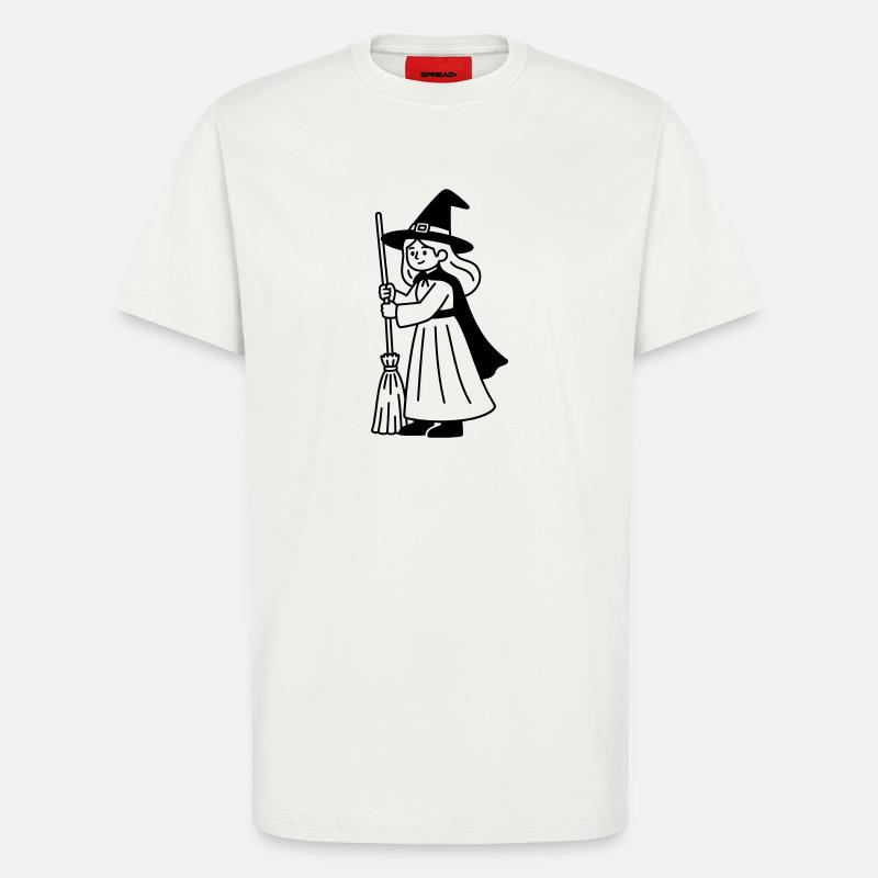 sorcière - T-shirt bio décontracté fabriqué en UE - OFF WHITE