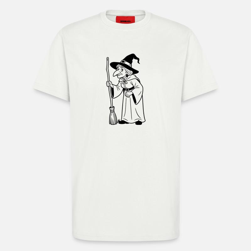 witch - T-Shirt - made by SPREAD - OFF WHITE