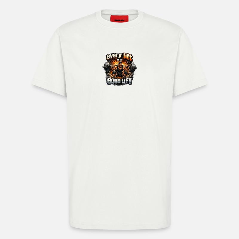 Every repetition – Win good lift - T-Shirt - made by SPREAD - OFF WHITE