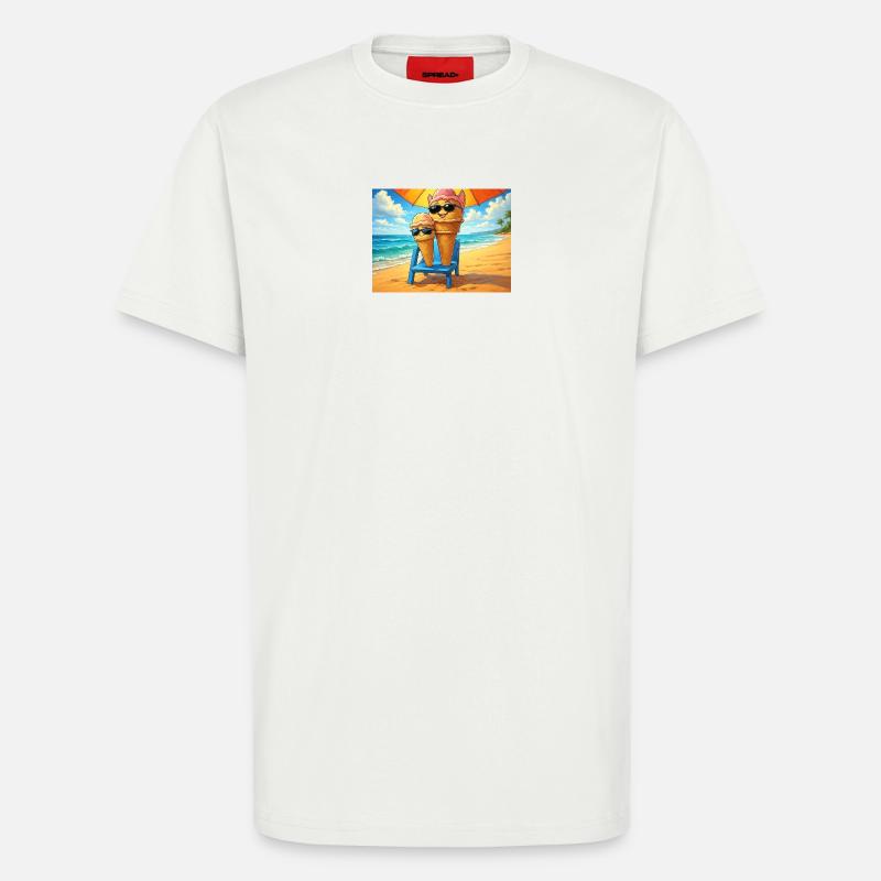 Eiscreme im Sommer - T-Shirt - made by SPREAD - OFF WHITE