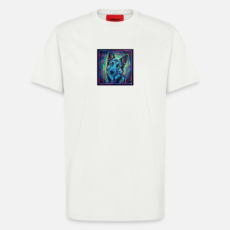 Neon wolf gaze - T-Shirt - made by SPREAD - OFF WHITE