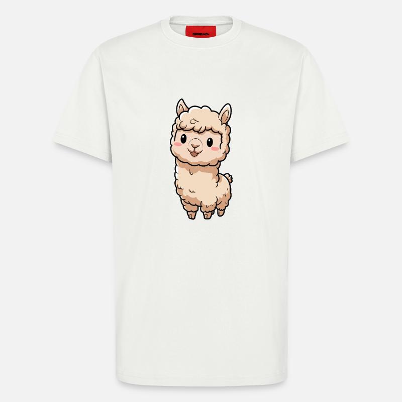Süße Llama Chibi Alpaca - T-Shirt - made by SPREAD - OFF WHITE
