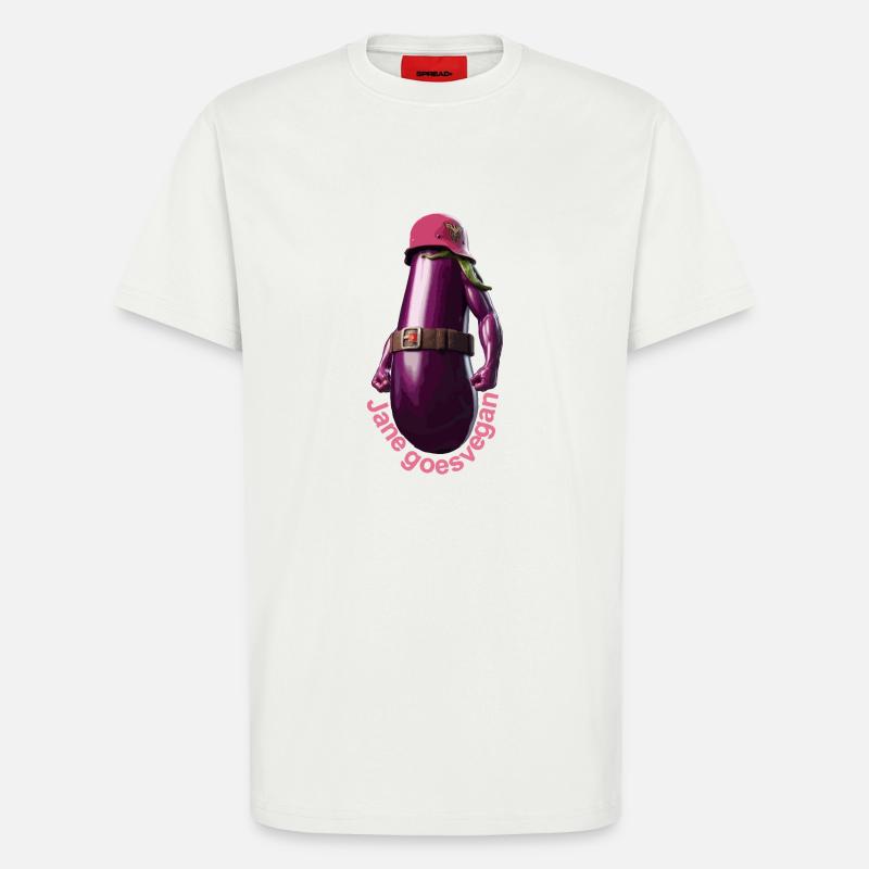 Jane wird Veganerin - T-Shirt - made by SPREAD - OFF WHITE