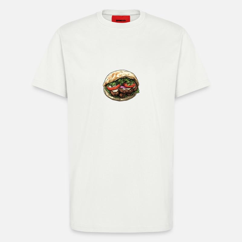 Frisch, lecker, authentisch: Falafel-Wrap - T-Shirt - made by SPREAD - OFF WHITE