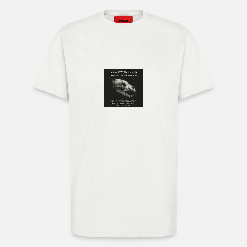 Schattenwolf - Aenocyon Dirus - T-Shirt - made by SPREAD - OFF WHITE