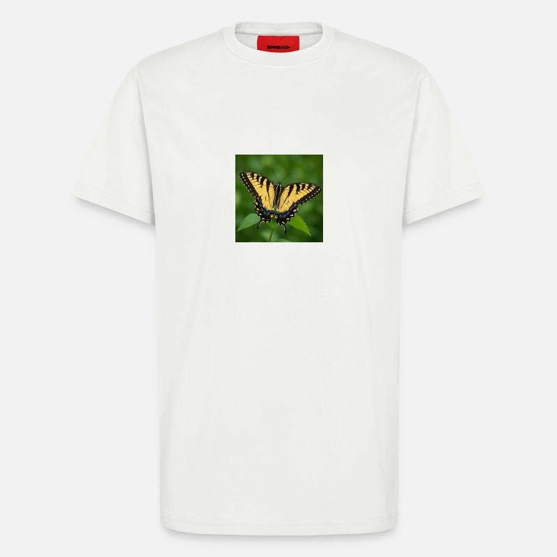 Eastern Tiger swallowtail - T-Shirt - made by SPREAD - OFF WHITE