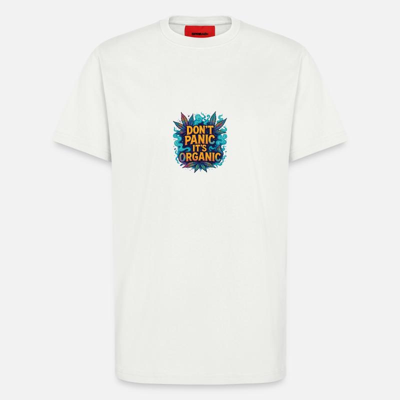 Don‘t panic - T-Shirt - made by SPREAD - OFF WHITE