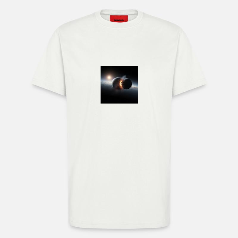 Kosmisches Eclipse Design - T-Shirt - made by SPREAD - OFF WHITE