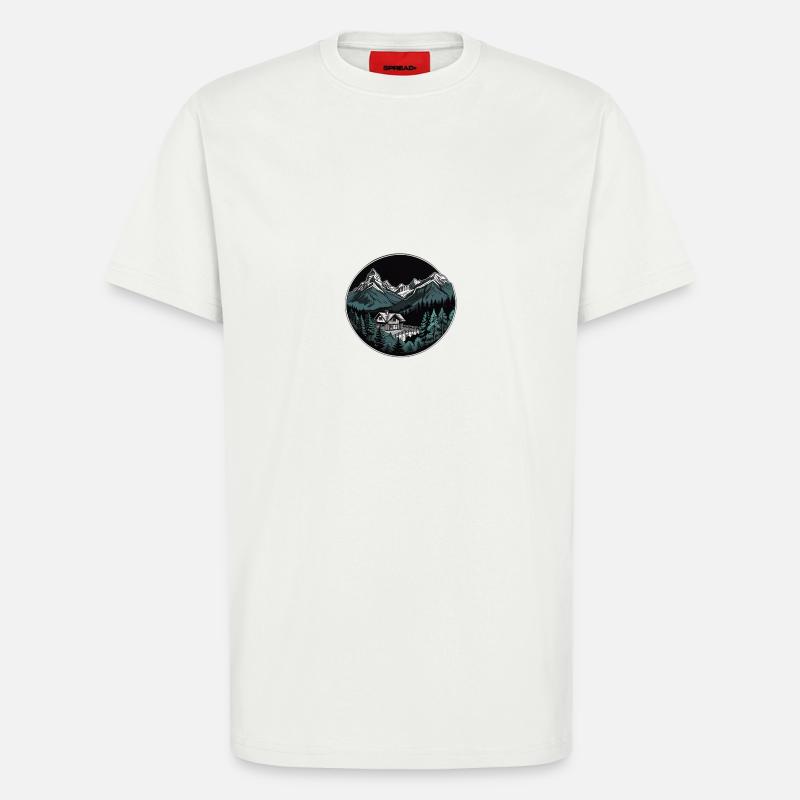 Schweizer Berge - T-Shirt - made by SPREAD - OFF WHITE