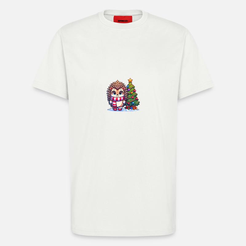 Igel-Weihnachten - T-Shirt - made by SPREAD - OFF WHITE