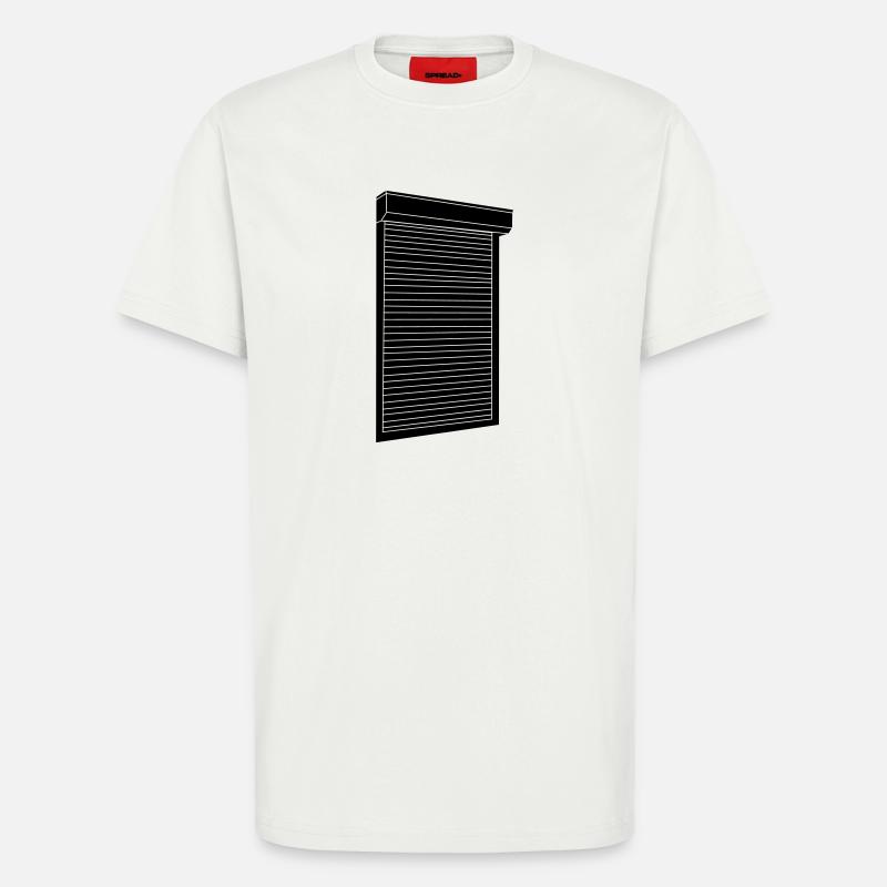 Roller shutter blinds - T-Shirt - made by SPREAD - OFF WHITE