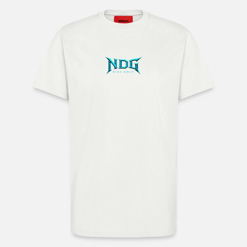 NDG Disc Golf Eislogo-Licht - T-Shirt - made by SPREAD - OFF WHITE