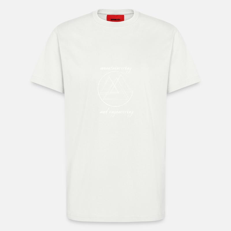 Mountains / Mountaineering and Engineering - T-Shirt - made by SPREAD - OFF WHITE
