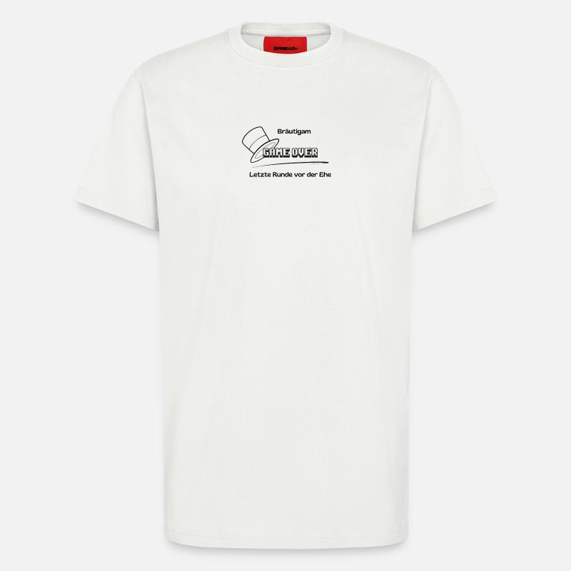 Bräutigam Game Over - T-Shirt - made by SPREAD - OFF WHITE