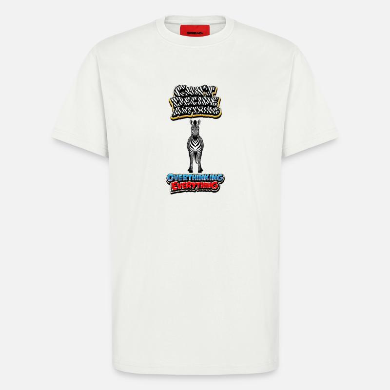 Zebra Overthinking Graphics - T-Shirt - made by SPREAD - OFF WHITE