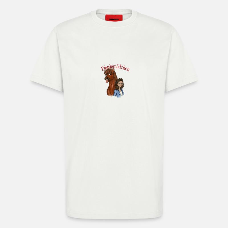 Pferdemädchen 2 - T-Shirt - made by SPREAD - OFF WHITE