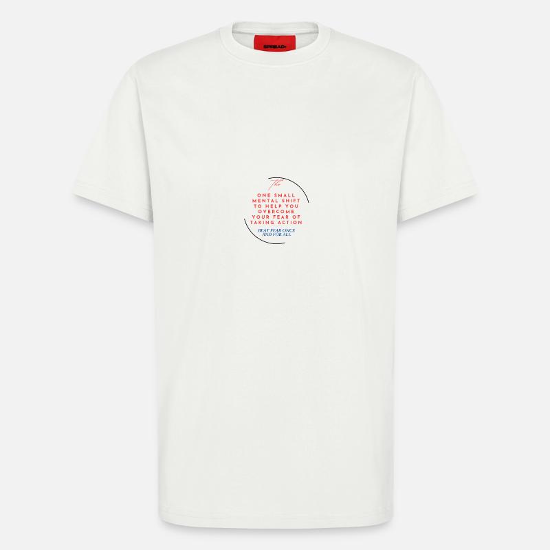 Überwindung der Angst - T-Shirt - made by SPREAD - OFF WHITE
