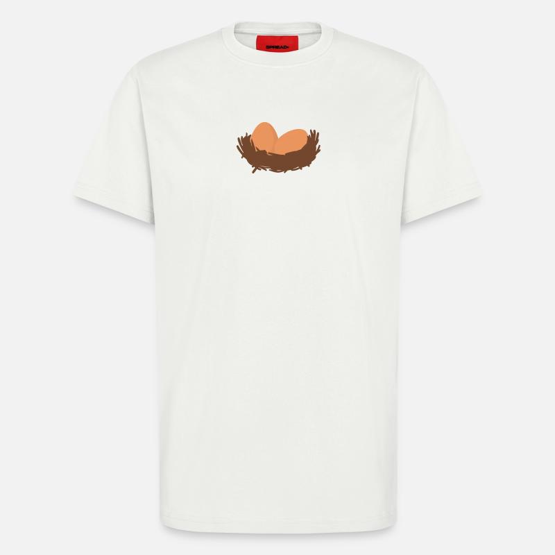 Eggs Nest Egg Easter - T-Shirt - made by SPREAD - OFF WHITE