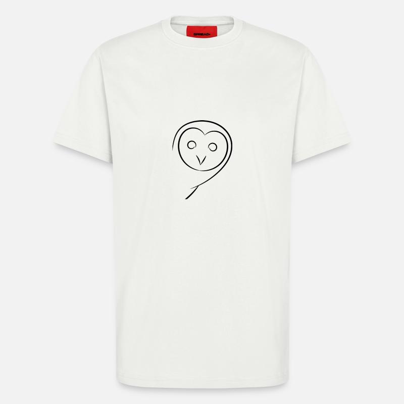 Eule - T-Shirt - made by SPREAD - OFF WHITE