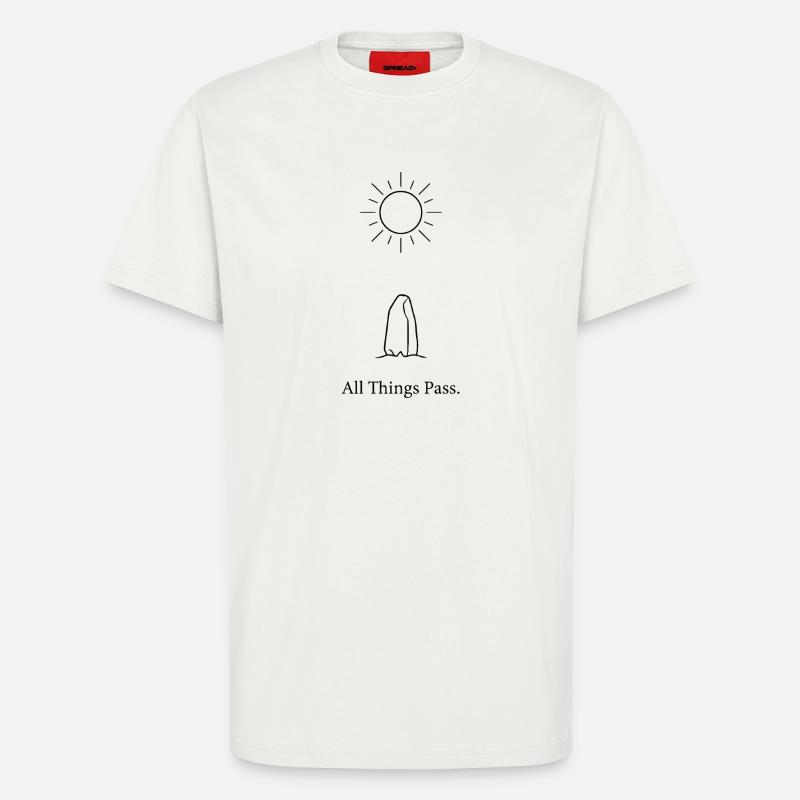 Alles geht vorbei - T-Shirt - made by SPREAD - OFF WHITE