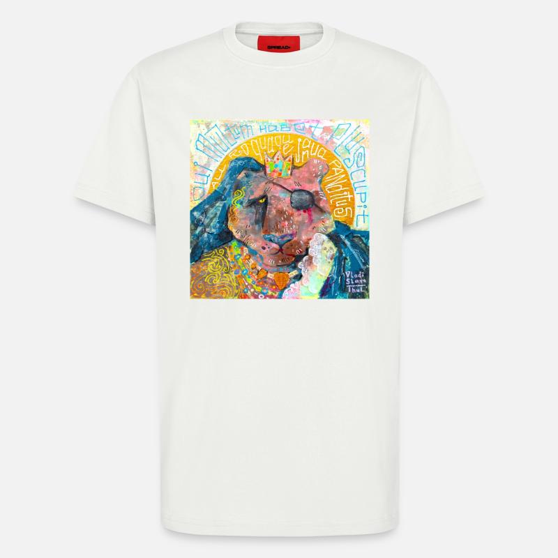 Pilgernder Löwe - T-Shirt - made by SPREAD - OFF WHITE
