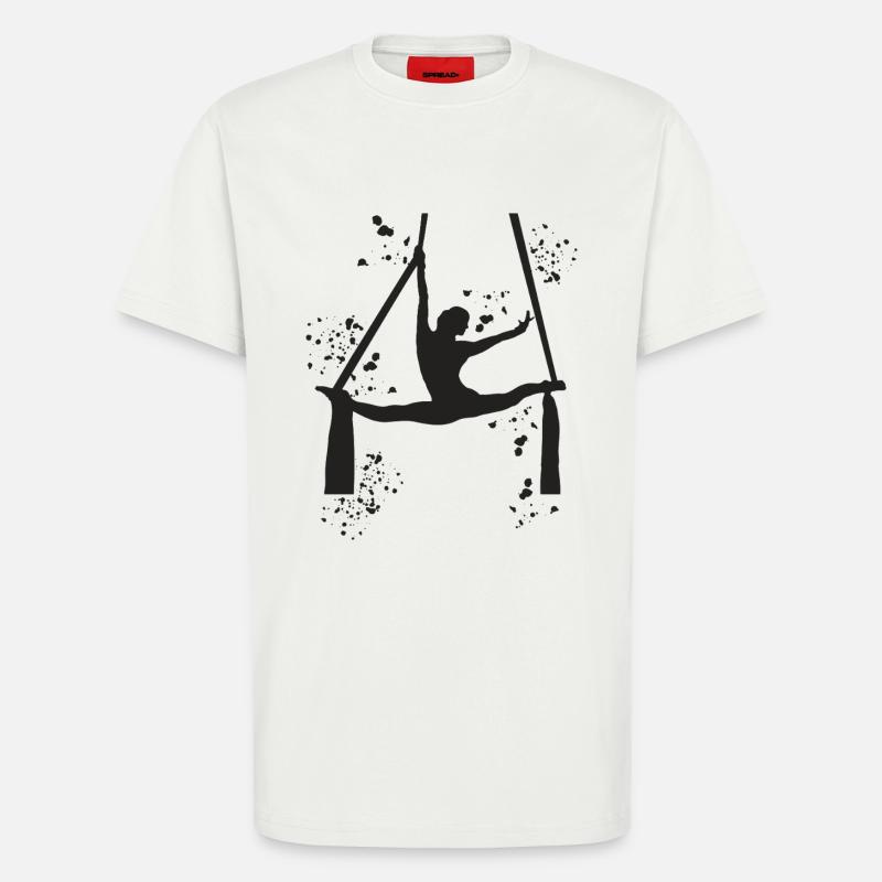 Vertikaltuch Luftakrobatik Aerial Silk - T-Shirt - made by SPREAD - OFF WHITE
