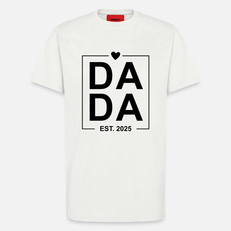 Da da Est 2025 - T-shirt bio décontracté fabriqué en UE - OFF WHITE