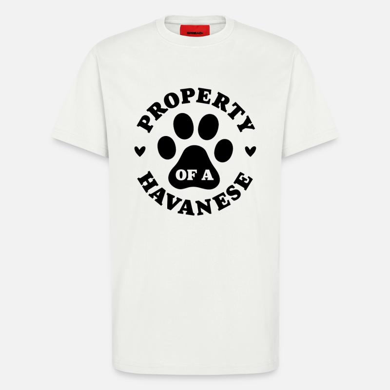 Eigentum eines Havanesers - T-Shirt - made by SPREAD - OFF WHITE