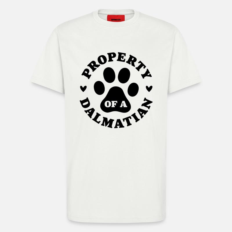 Eigentum eines Dalmatiners - T-Shirt - made by SPREAD - OFF WHITE