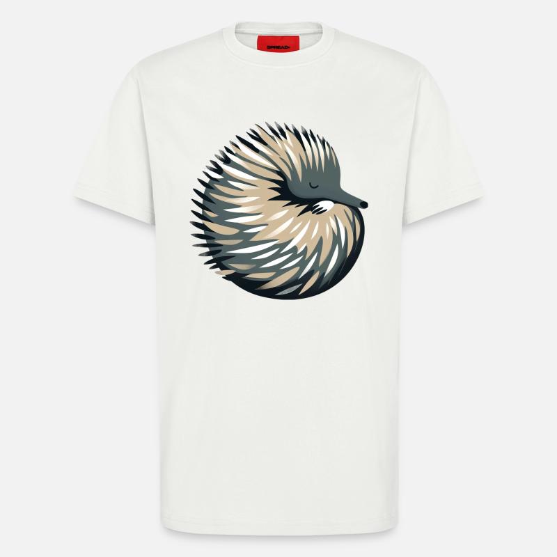 Échidné - T-shirt bio décontracté fabriqué en UE - OFF WHITE