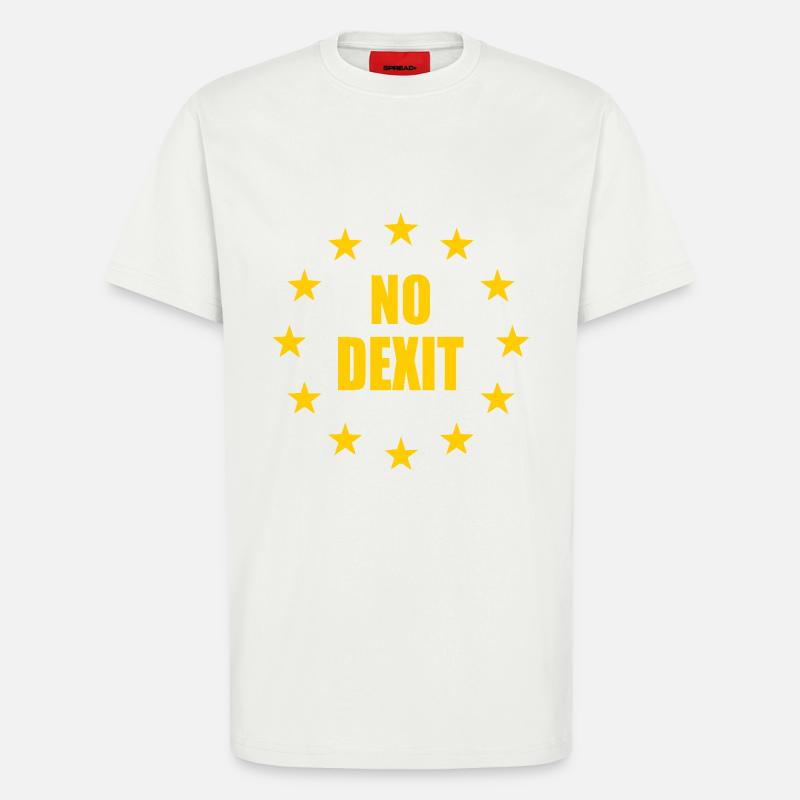 No dexit - T-shirt bio décontracté fabriqué en UE - OFF WHITE