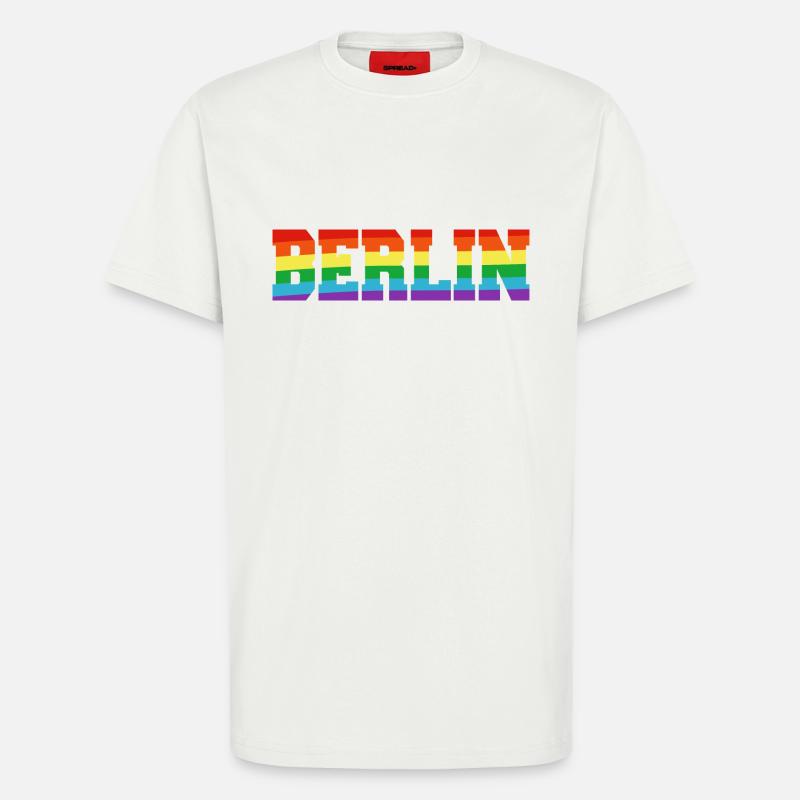 Berlin Regenbogenfahne - T-Shirt - made by SPREAD - OFF WHITE