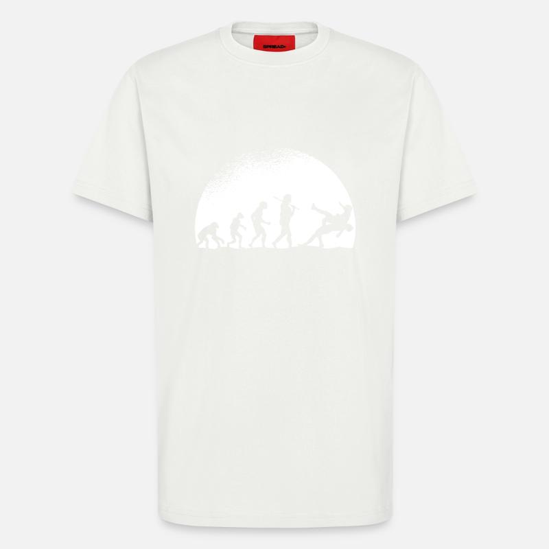 Evolution Wrestling - T-shirt bio décontracté fabriqué en UE - OFF WHITE